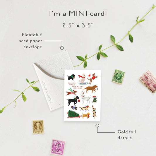 12 Dogs of Christmas - Holiday Mini Card