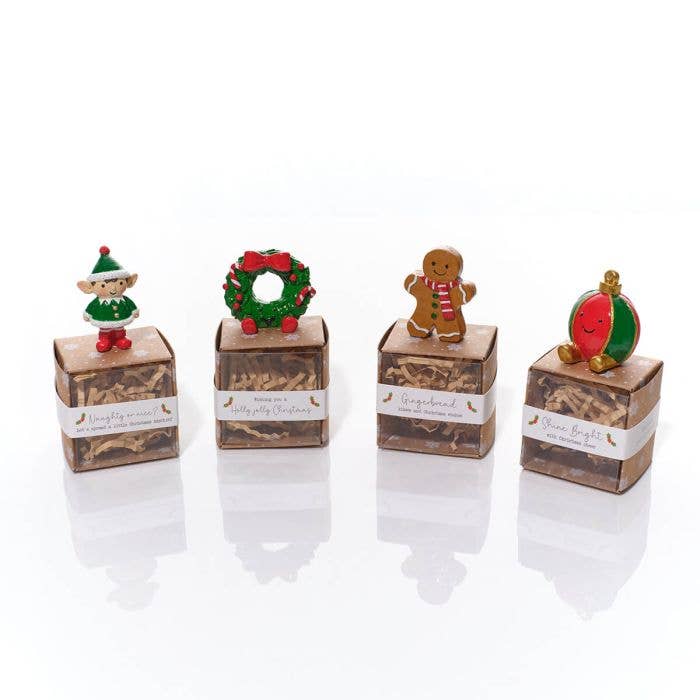 Christmas Tiny World Resin Gingerbread Keepsake With Gift Box **