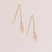 Load image into Gallery viewer, Threader - Rose Quartz - Earring
