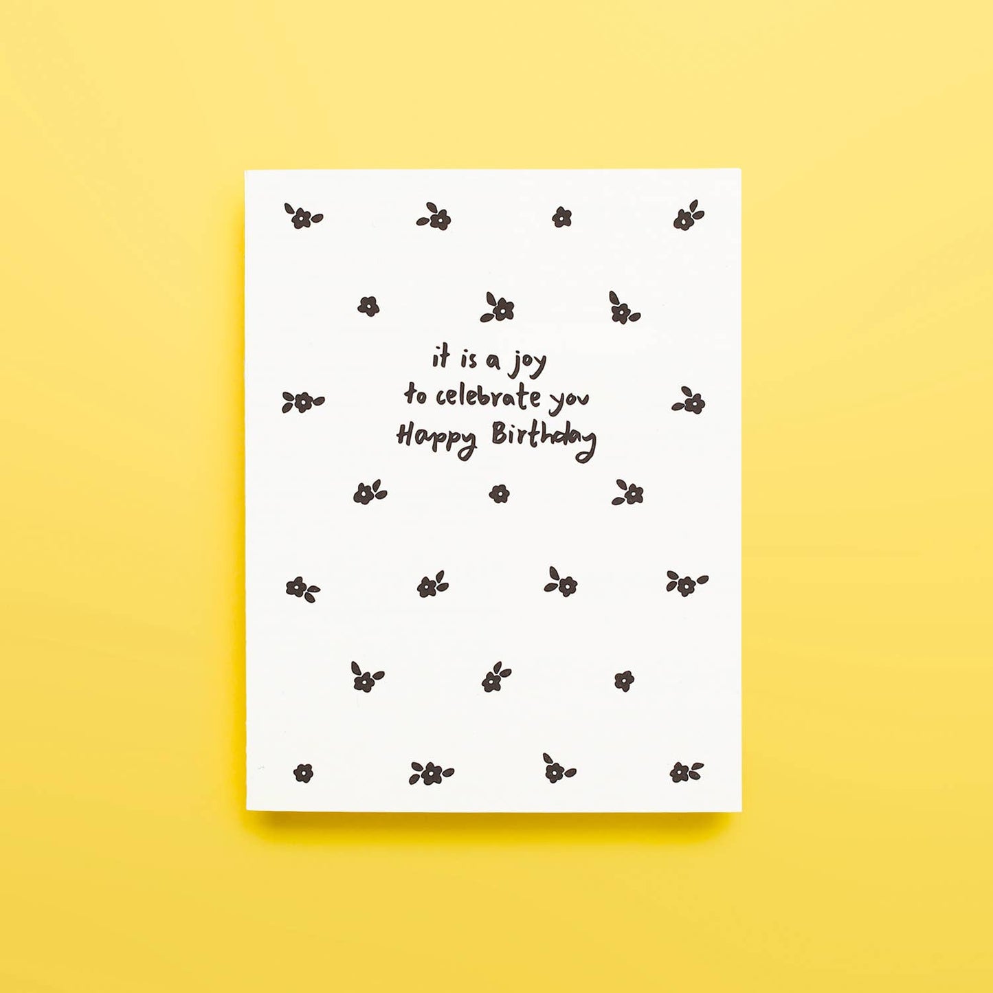 Celebrate Bday Letterpress Greeting Card