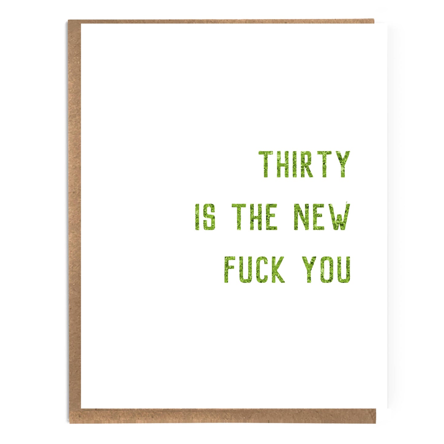 Thirty is the New Fuck You; Funny 30th Birthday Card