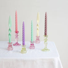 Load image into Gallery viewer, Rainbow Colored Twisted Candles
