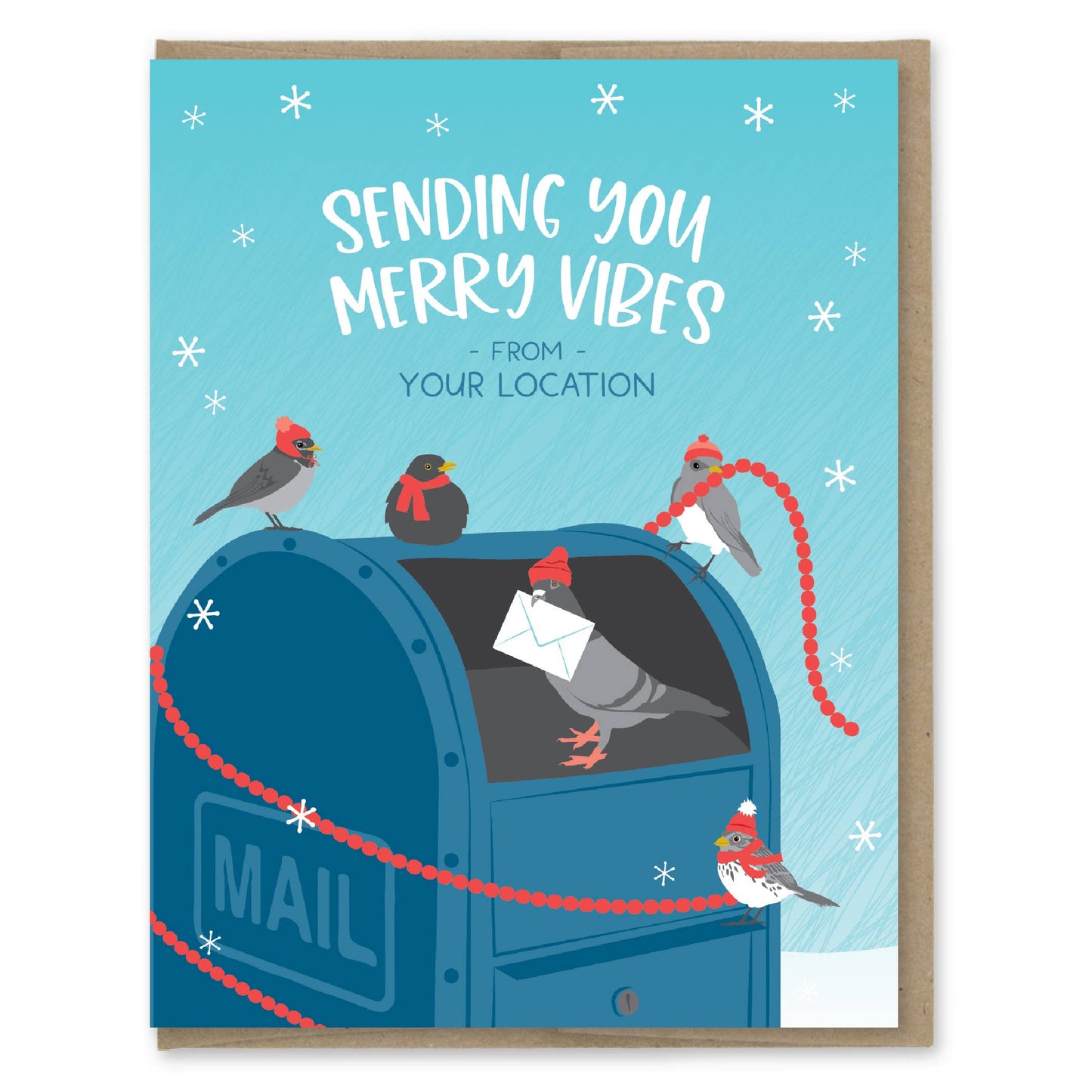 Custom Holiday Card - Merry Vibes