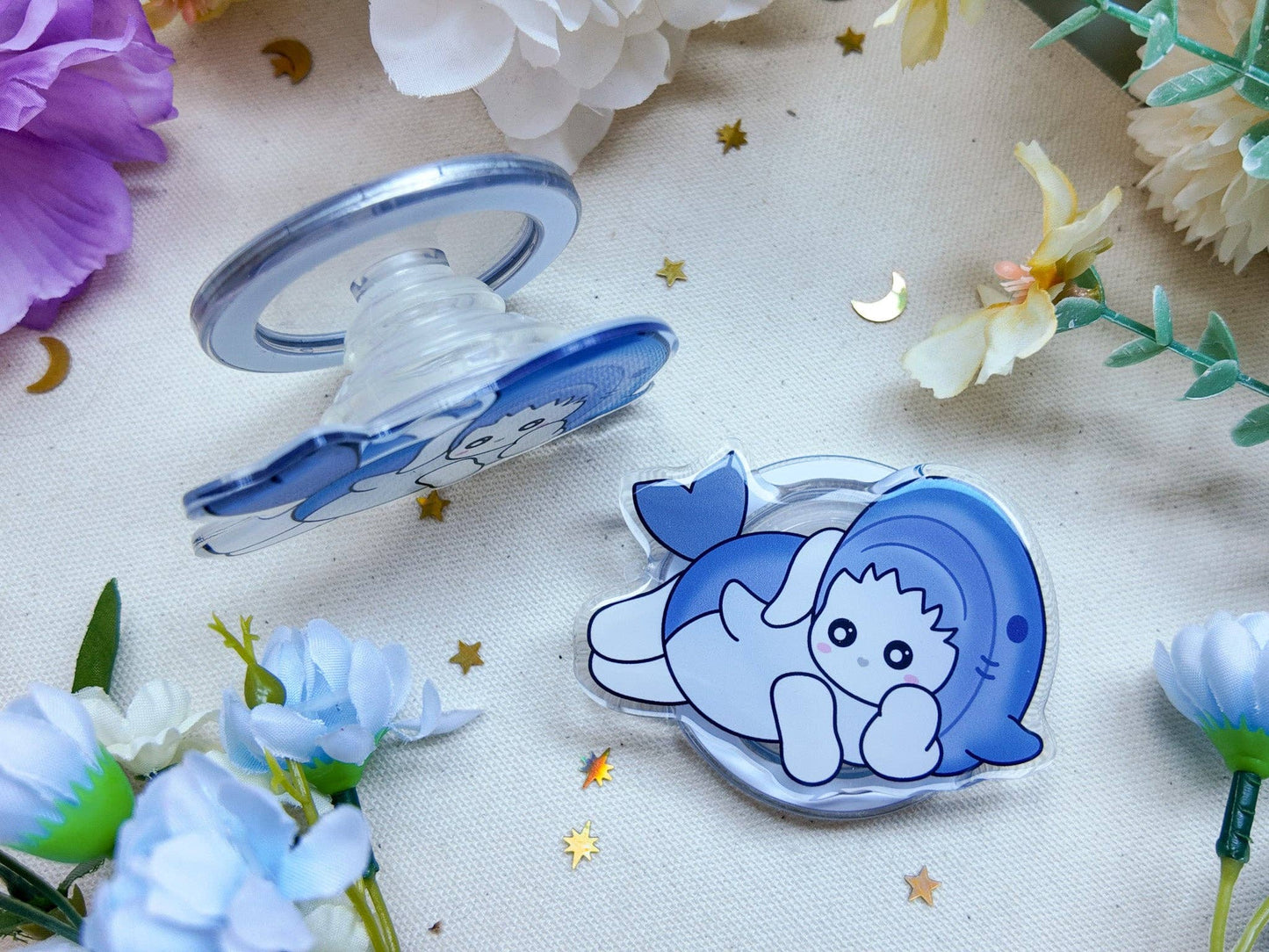 Bunny Shark Magnetic Phone Grip