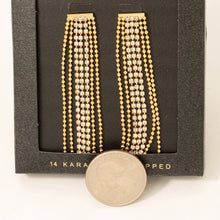 Load image into Gallery viewer, Secret Box Beads And Rhinestone Fringe Earrings
