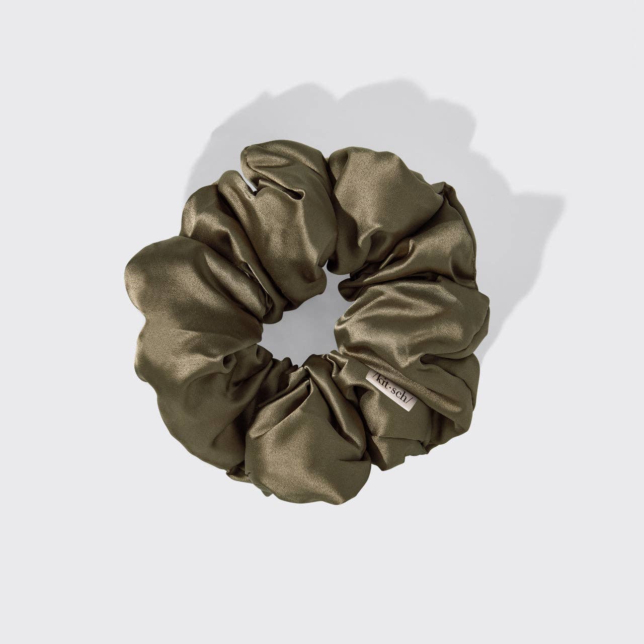 Pillow Scrunchies in Satin 4pc - Black