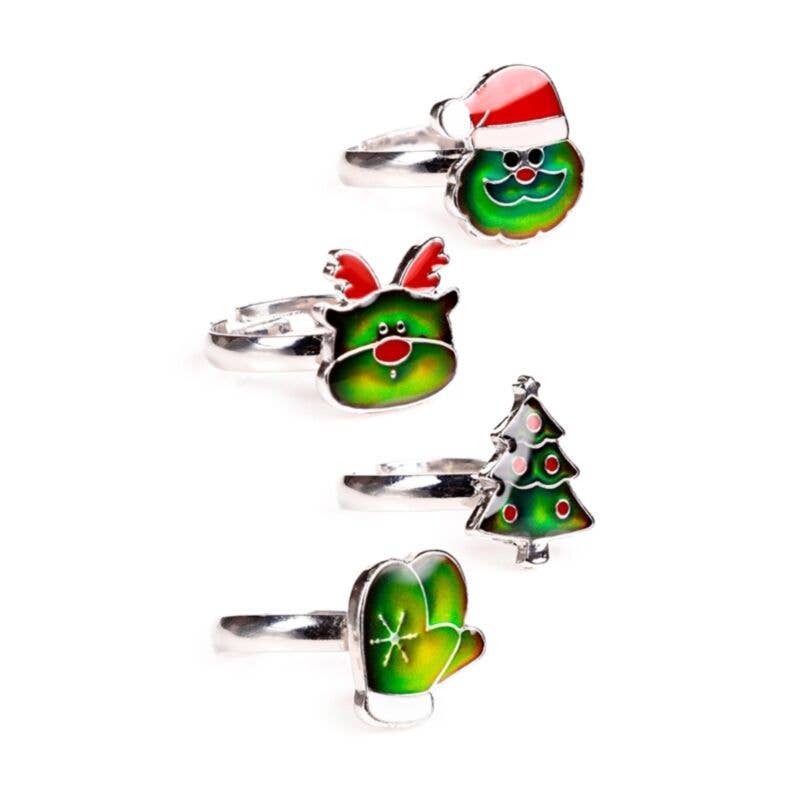 XTYJ124:Jingle Bunch Christmas Mood Ring