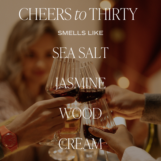 Cheers to Thirty 9 oz Soy Candle - Home Decor & Gifts
