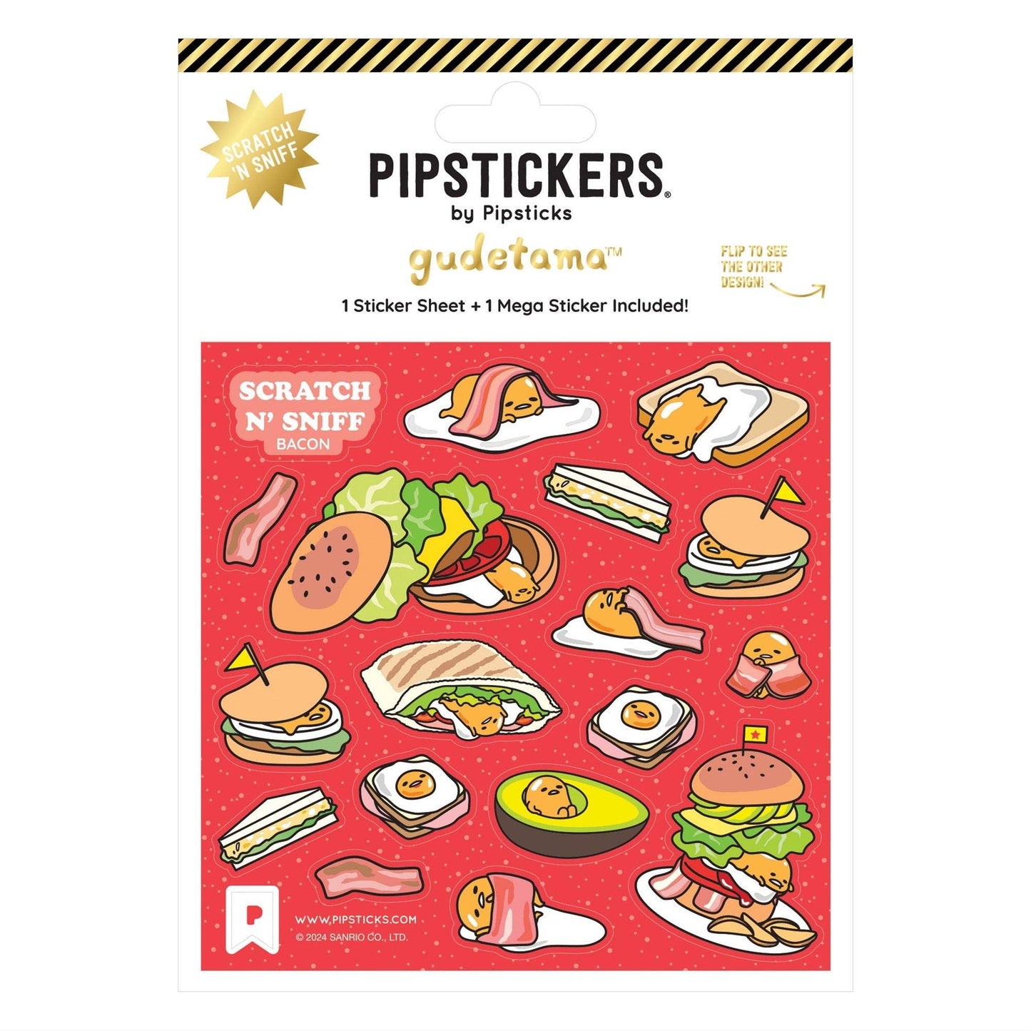 Gudetama Bacon Me Hungry Scratch 'n Sniff (2ct)