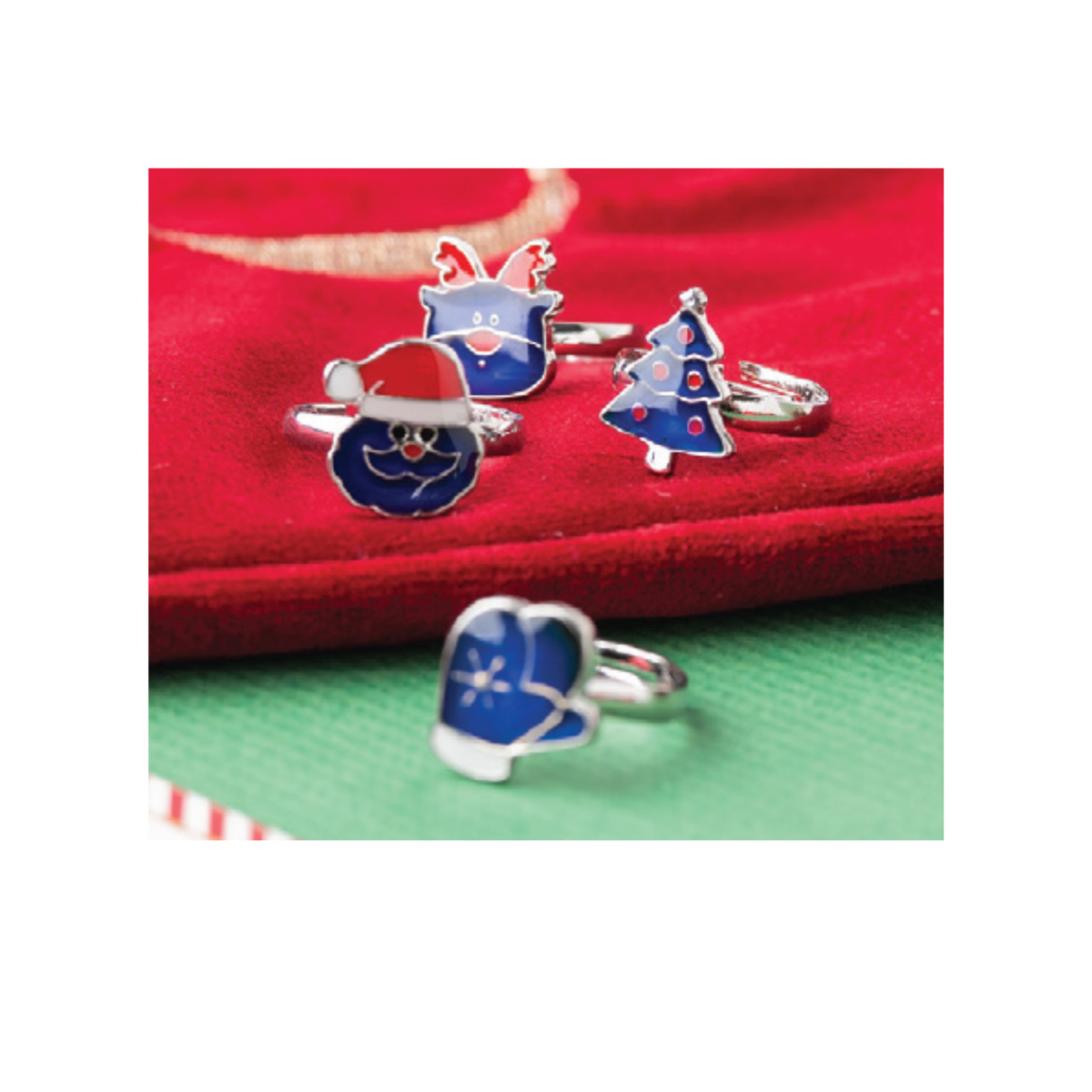XTYJ124:Jingle Bunch Christmas Mood Ring
