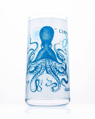 Monsters of the Deep: Cephalopods Drinking Glass - Front & Company: Gift Store