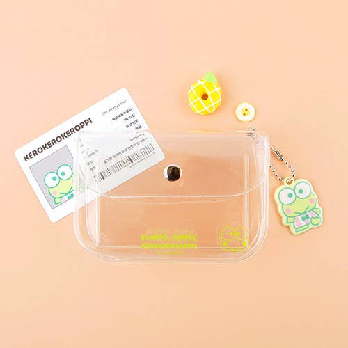 Sanrio Clear Card Holder with Keychain - Collectible Case