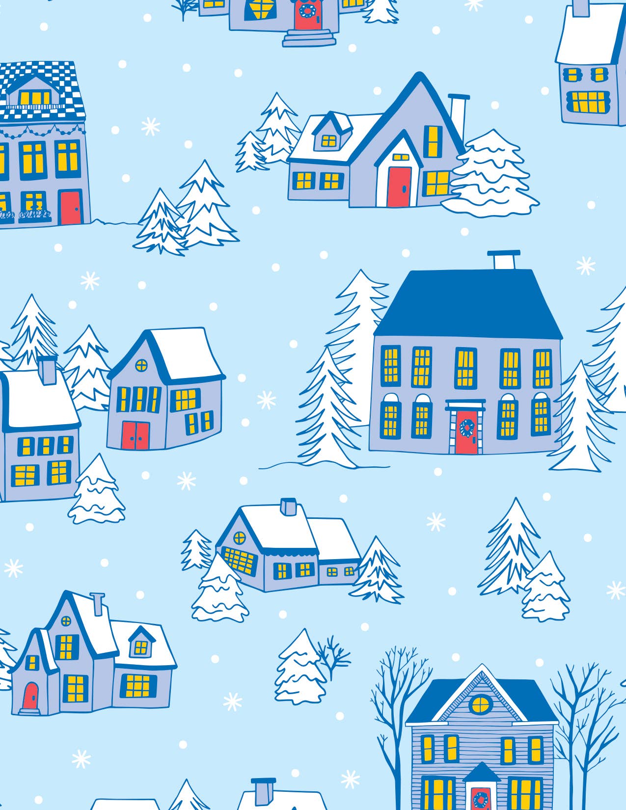 Winter Houses Gift Bag