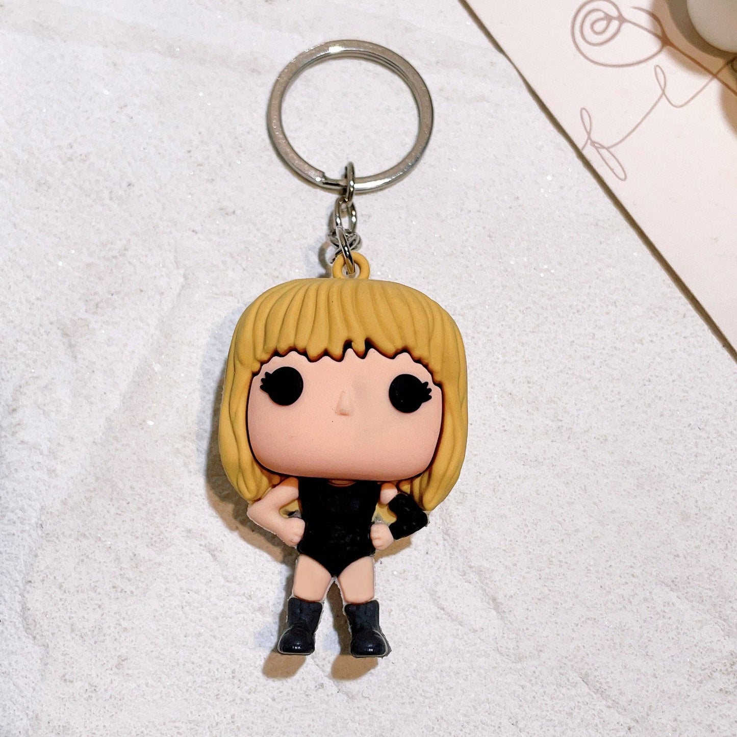 Taylor Swift cartoon character keychains 4 Assorted