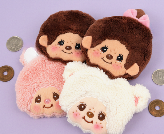 Official Sekiguchi Monchhichi Plush Snap Coin Purse