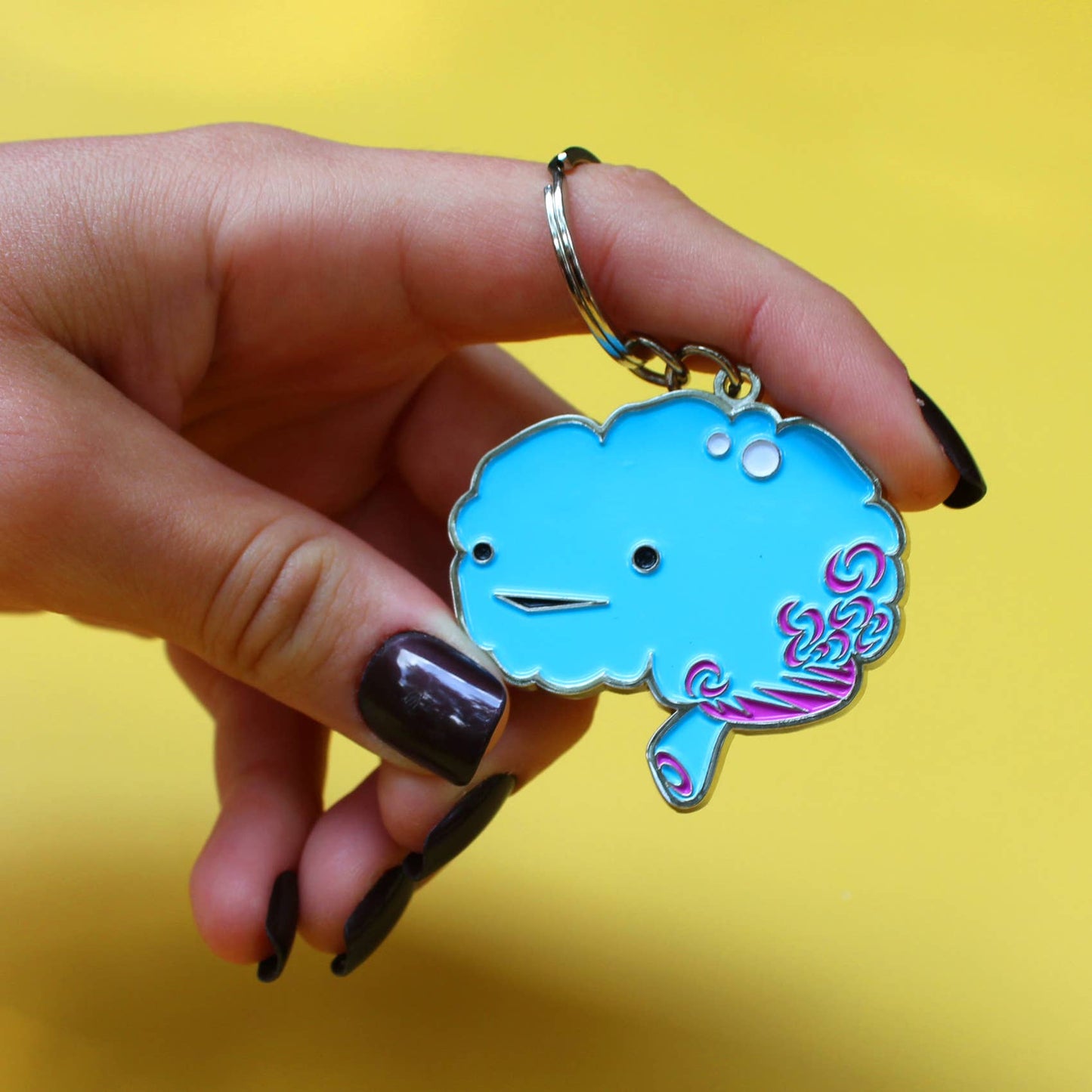 Brain Keychain - All You Need is Lobe