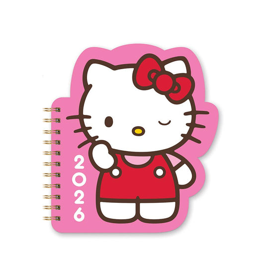 2026 Hello Kitty Playful Pink Die-Cut Weekly Planner