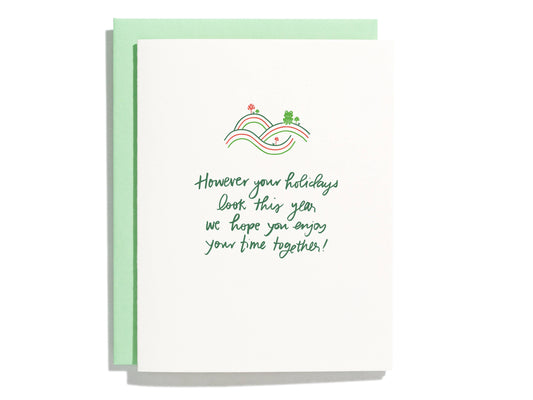 Time Together Holiday - Letterpress Greeting Card