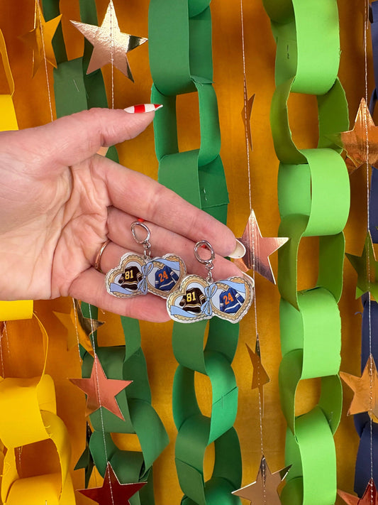 Heated Rivalry Jersey Earrings