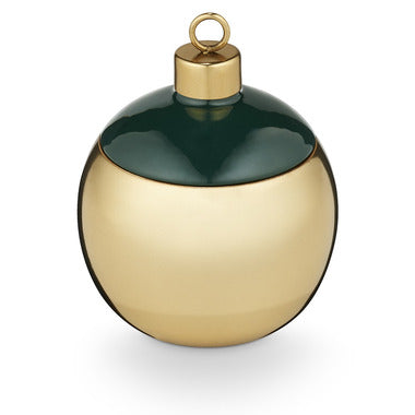 Illume Juniper Moss Metal Ornament Candle