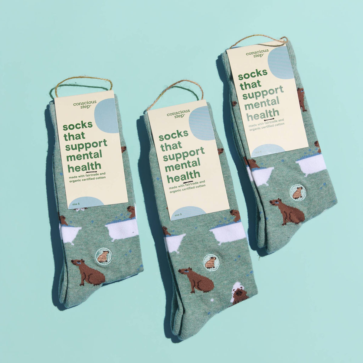 Socks that Support Mental Health | Green Capybaras