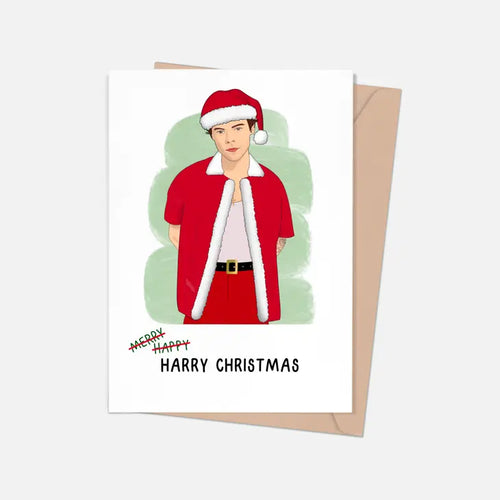 Harry Styles Santa Christmas Card - Front & Company: Gift Store