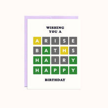 Load image into Gallery viewer, Wordle Birthday | Birthday Card
