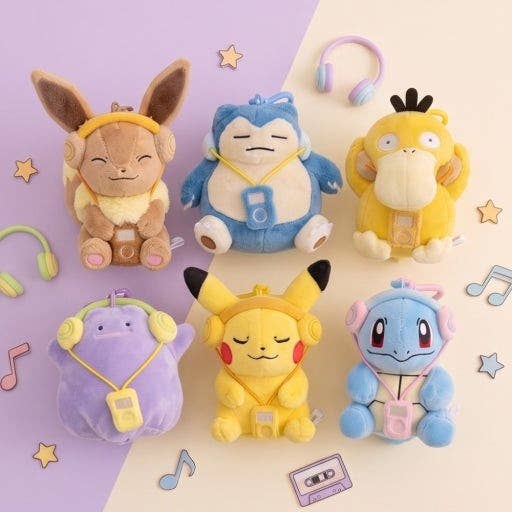 Limited! Pokémon Headset Plush Bag Charm – 12 cm