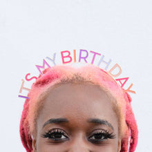 Load image into Gallery viewer, Pink &#39;It&#39;s My Birthday&#39; Metal Headband
