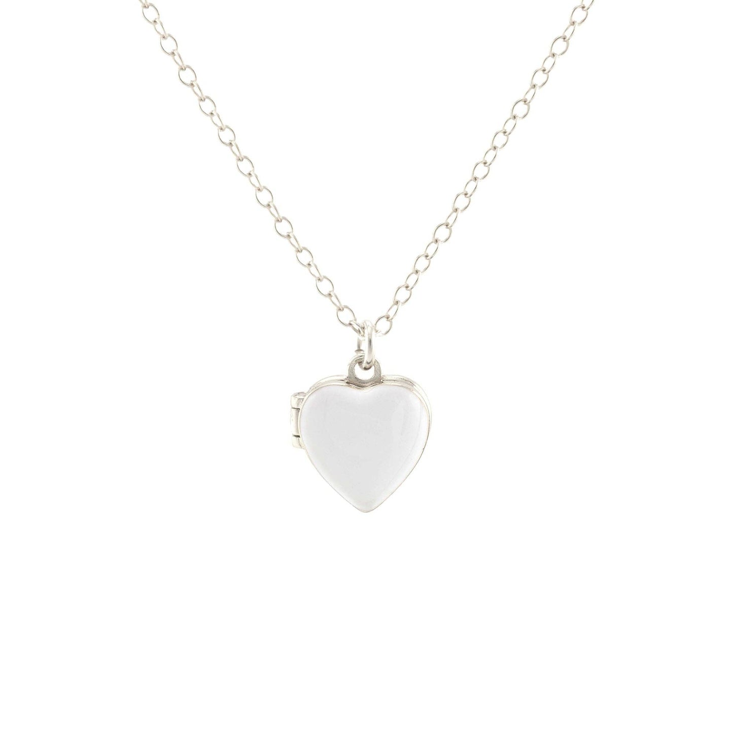 Enamel Heart Locket 18K Gold Vermeil