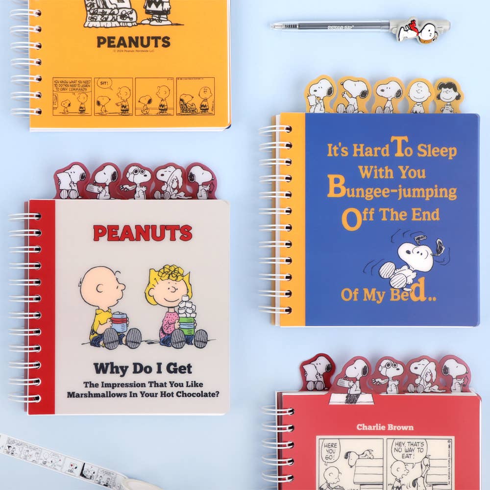 Peanuts Snoopy 5 Section Index Journal Note Book