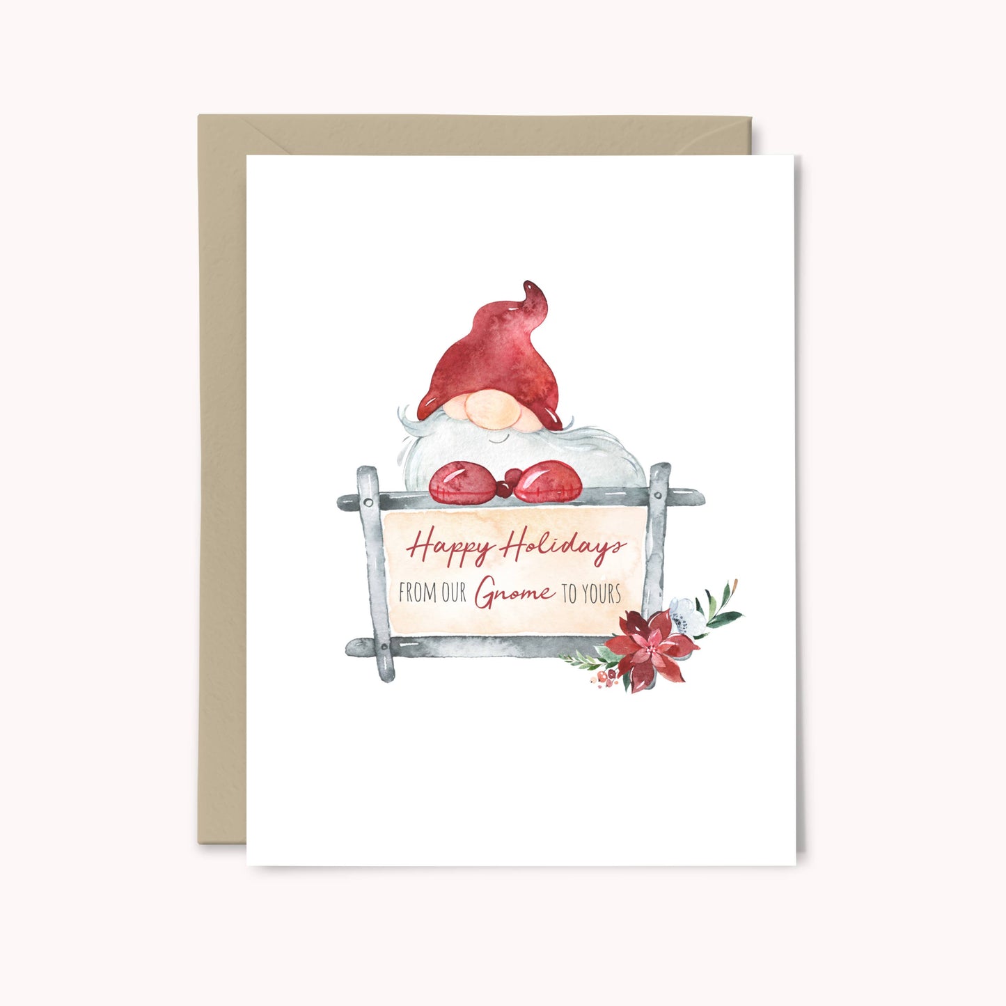 From Our Gnome to Yours Holiday Card
