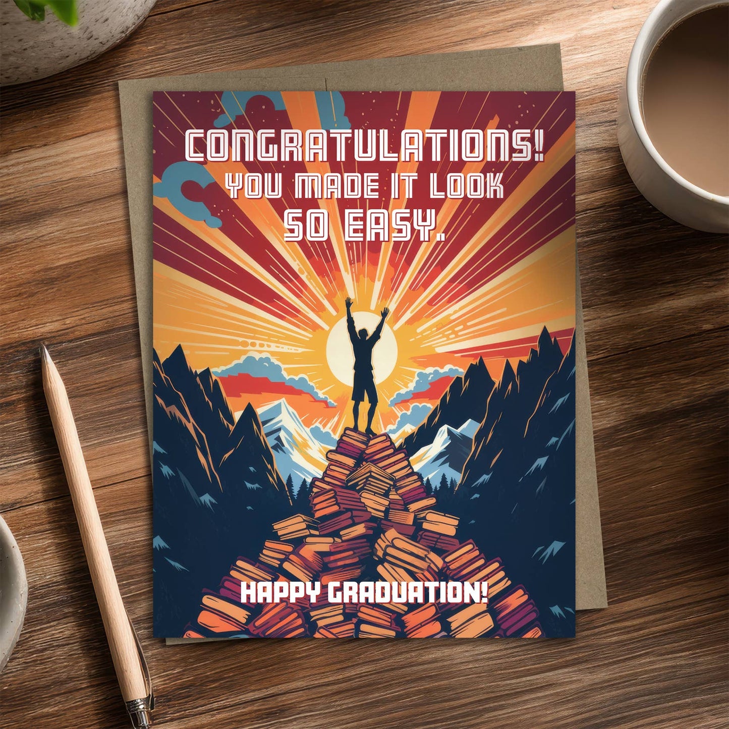 Made It Look Easy - Recycled Graduation Card
