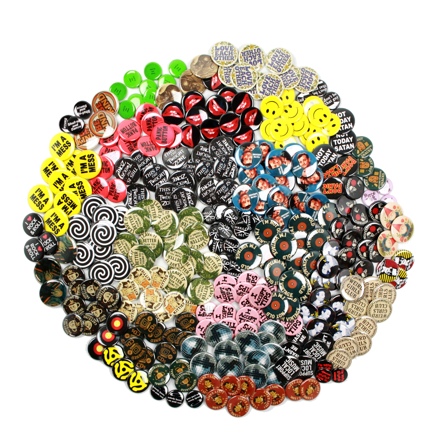 Funny Buttons Mix Humor Novelty Pop Culture