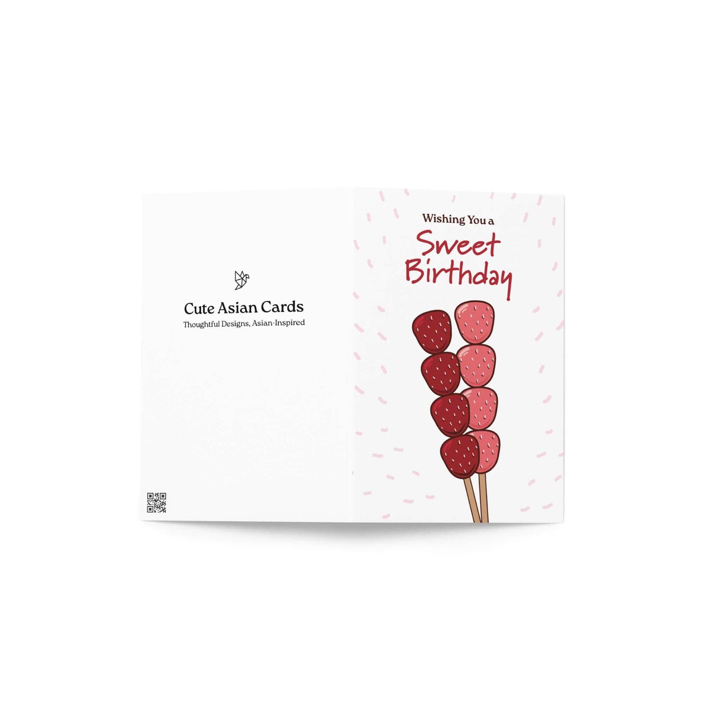 Sweet Tanghulu Funny Birthday Cards | Asian Snacks Food Greeting