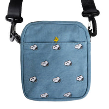 Load image into Gallery viewer, 3P4 x Peanuts® - Snoopy Embroidered Crossbody Bag (Denim)
