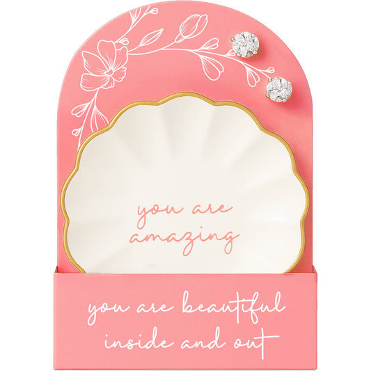 You Are Amazing Trinket Dish & Earring Set.