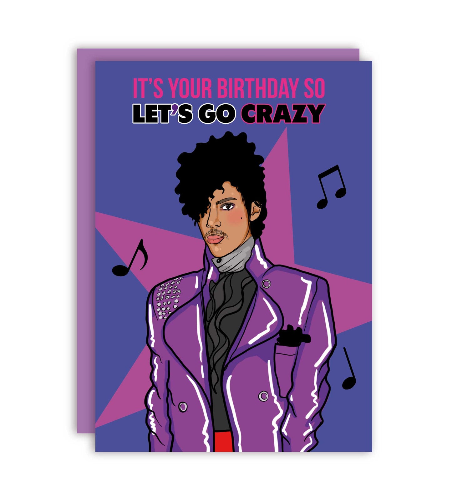 Let's Go Grazy 80's Birthday Greeting Card