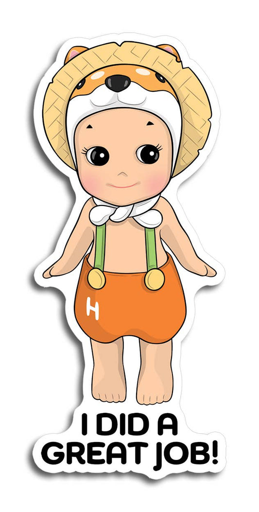 Sonny I Did a Great Job! Die Cut Sticker