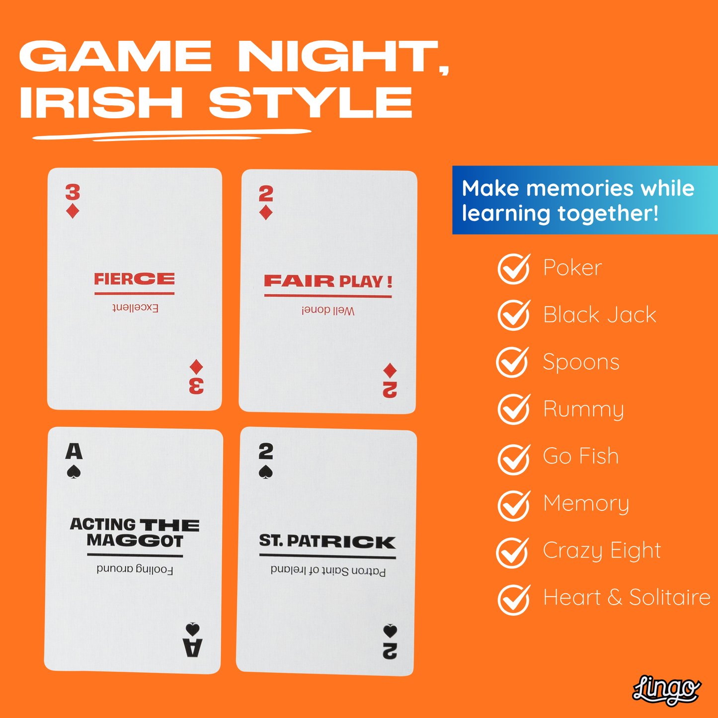 Irish Lingo Playing Cards