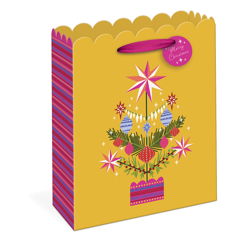 Vert Gift Bag Med Star Tree - Front & Company: Gift Store
