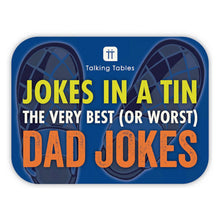 Load image into Gallery viewer, Dad Jokes in a Tin | 100 Cards | 100 Jokes
