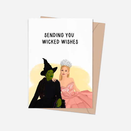 Wckd Wishes Greeting Card