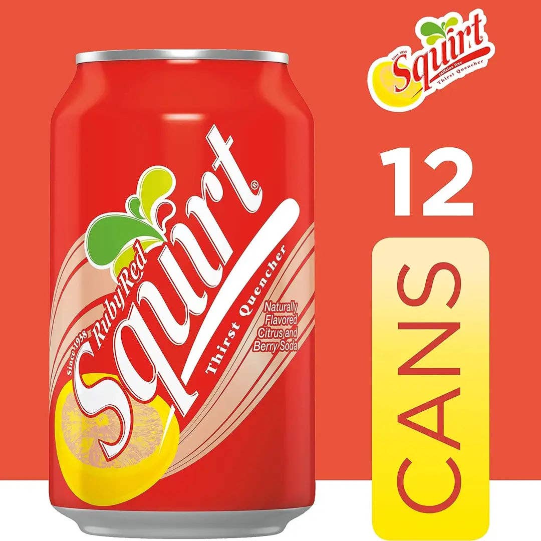 Squirt Ruby Red Grapefruit Soda, 12 fl oz