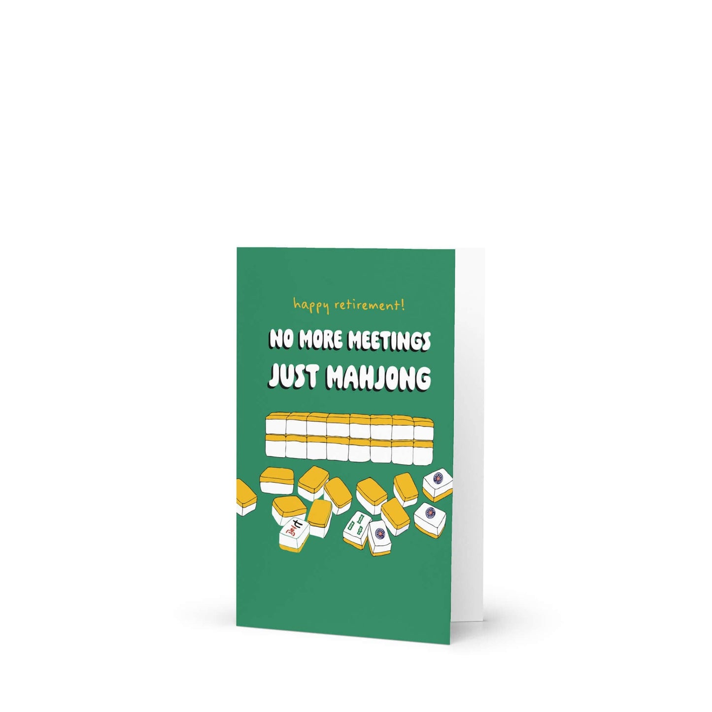 Just Mahjong Funny Retirement Cards | Chinese Game Tile Greetings