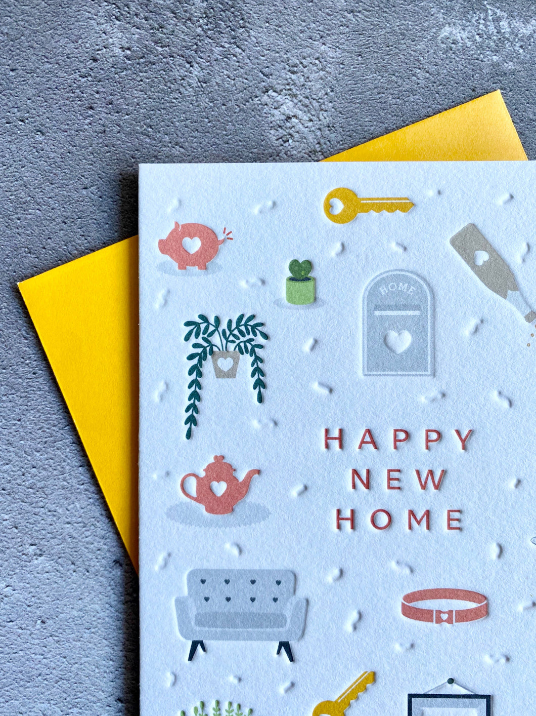 New Home Letterpress Card