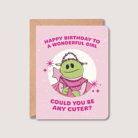 Wonderful Girl Birthday Card