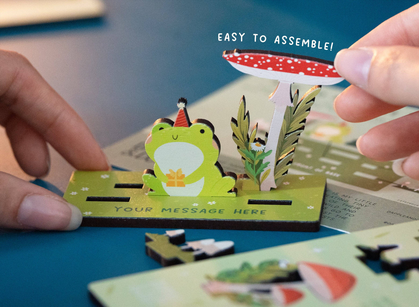 HAPPY BIRTHDAY FROG POP OUT CARD