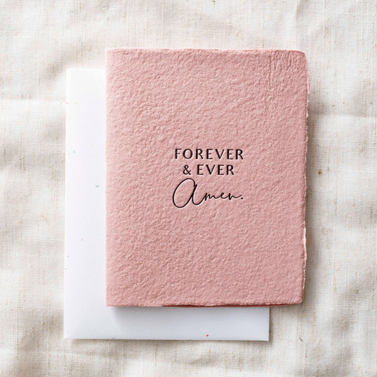 Forever + Ever. Amen | Religious Wedding Greeting Card