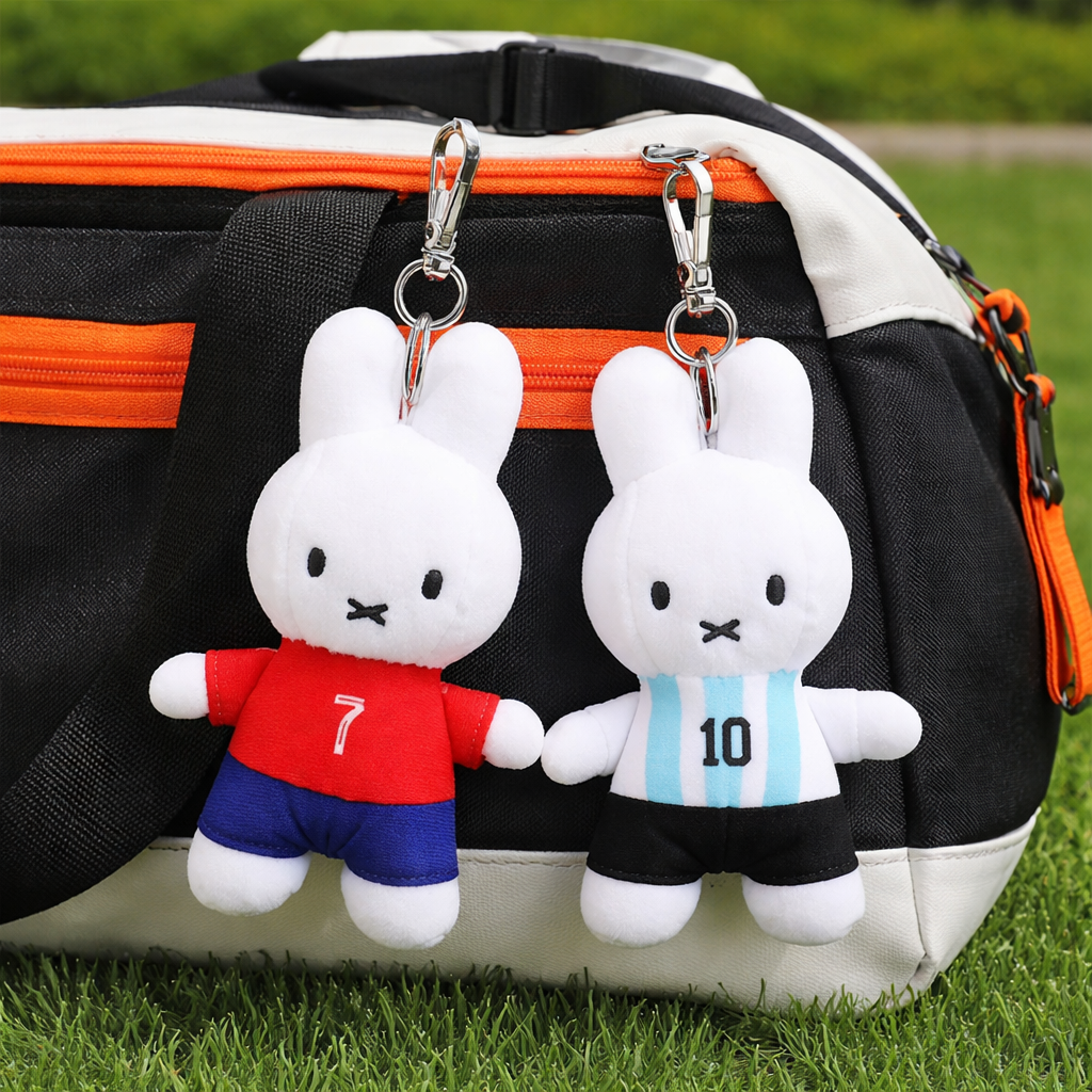 Miffy Soccer World Cup Limited Plush Bag Charm 13cm